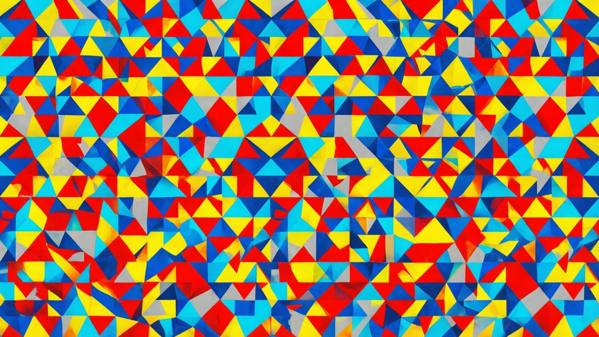 Triangular Mosaic Pop Wallpaper