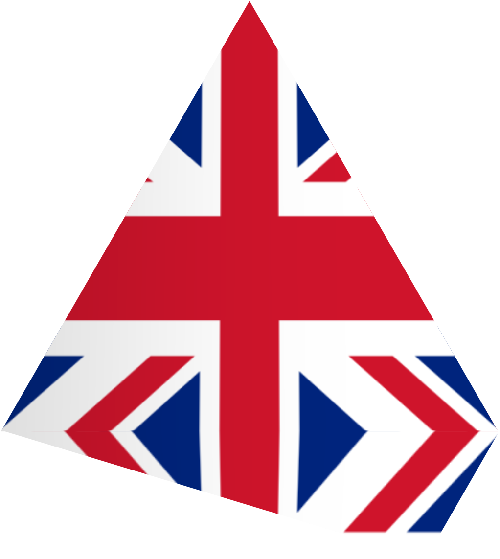 Triangular Union Jack Design PNG