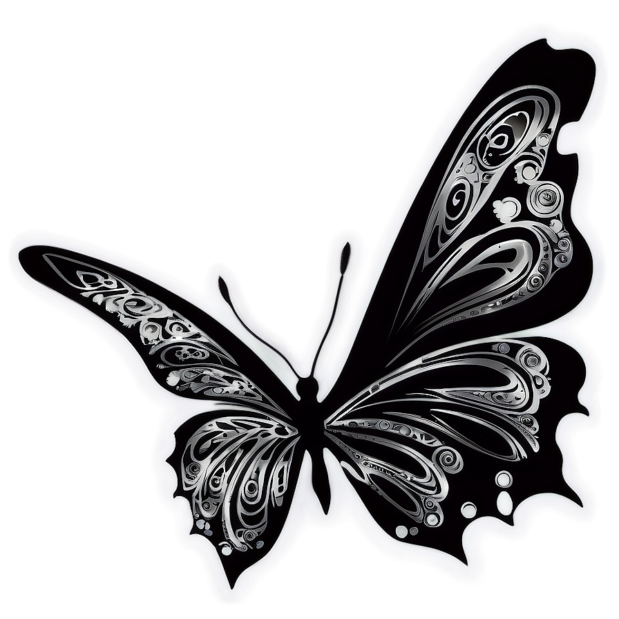 Tribal Butterfly Tattoo Png 21 PNG