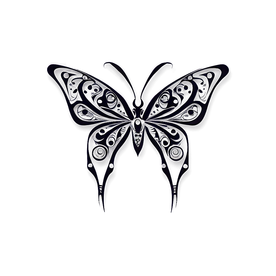 Tribal Butterfly Tattoo Png 42 PNG