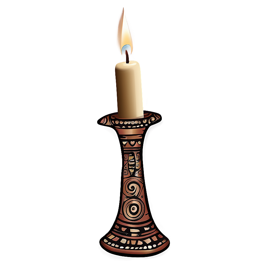 Tribal Candleurstick Motif Png 06262024 PNG