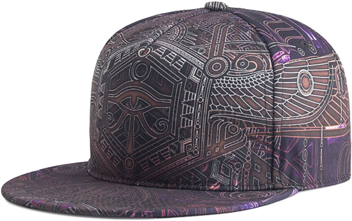 Tribal Design Snapback Hat PNG