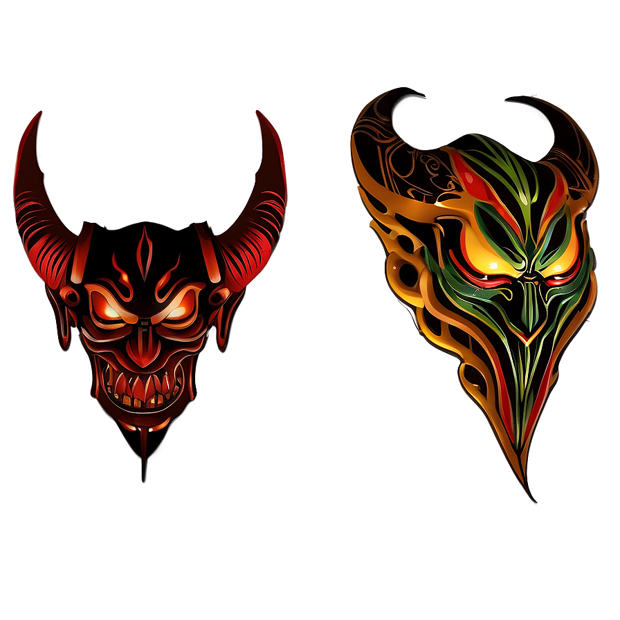 Tribal Devil Tattoo Png 49 PNG