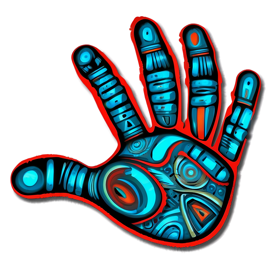 Tribal Handprint Symbol Png 06212024 PNG