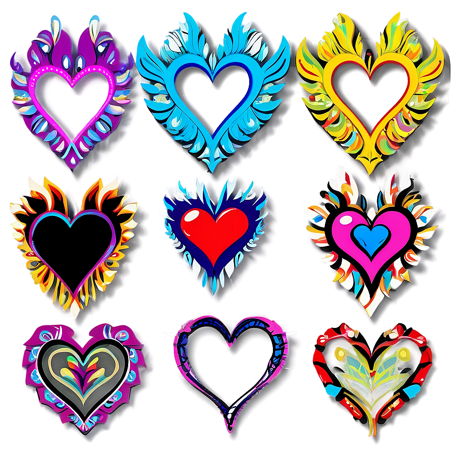 Tribal Heart Clipart Png 78 PNG