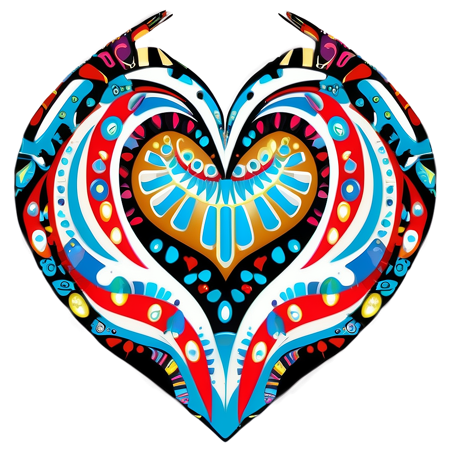 Tribal Heart Clipart Png Odh81 PNG