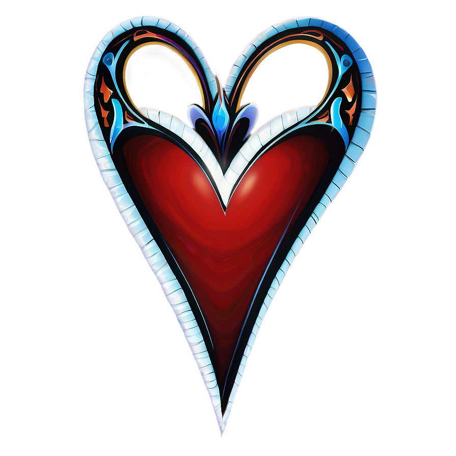 Tribal Heart Clipart Tattoo Png 05252024 PNG
