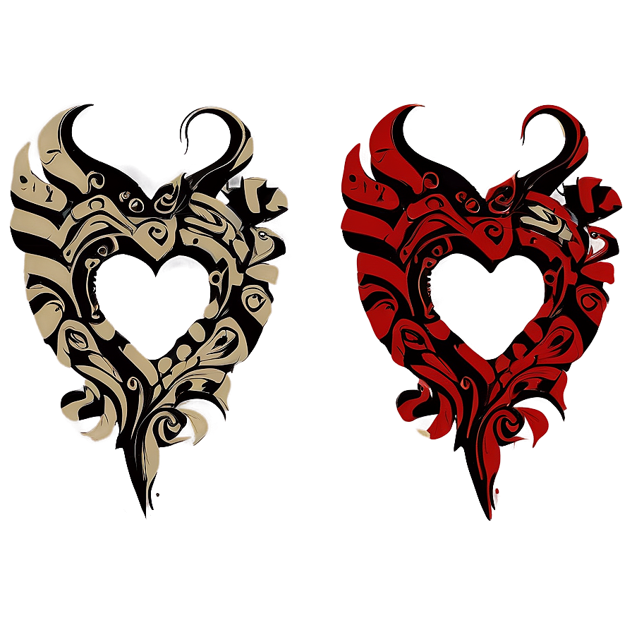 Tribal Heart Clipart Tattoo Png Ick PNG