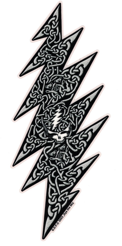 Tribal Lightning Bolt Design PNG