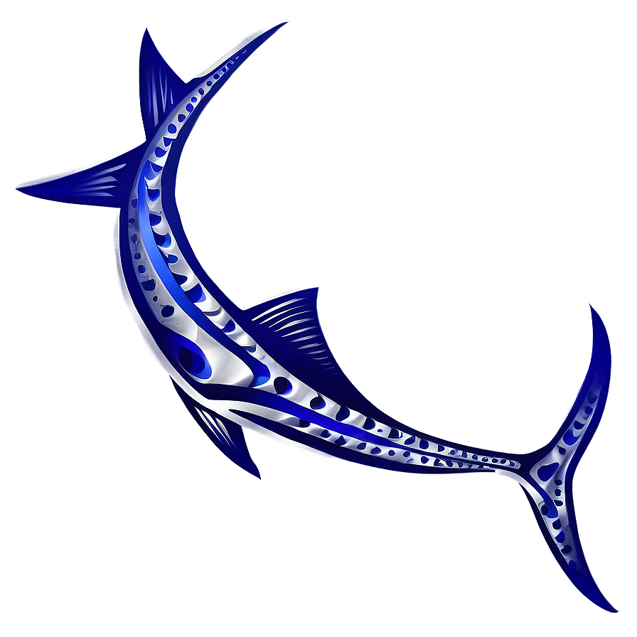 Tribal Marlin Design Png Gdj PNG