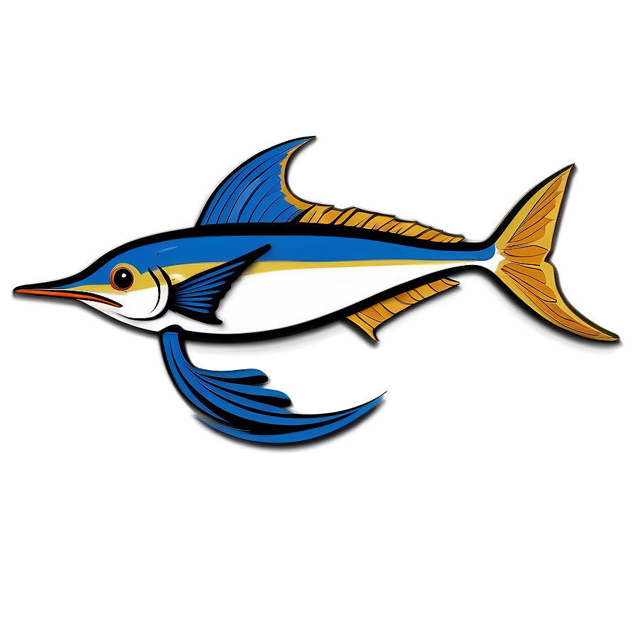 Tribal Marlin Design Png Onp68 PNG