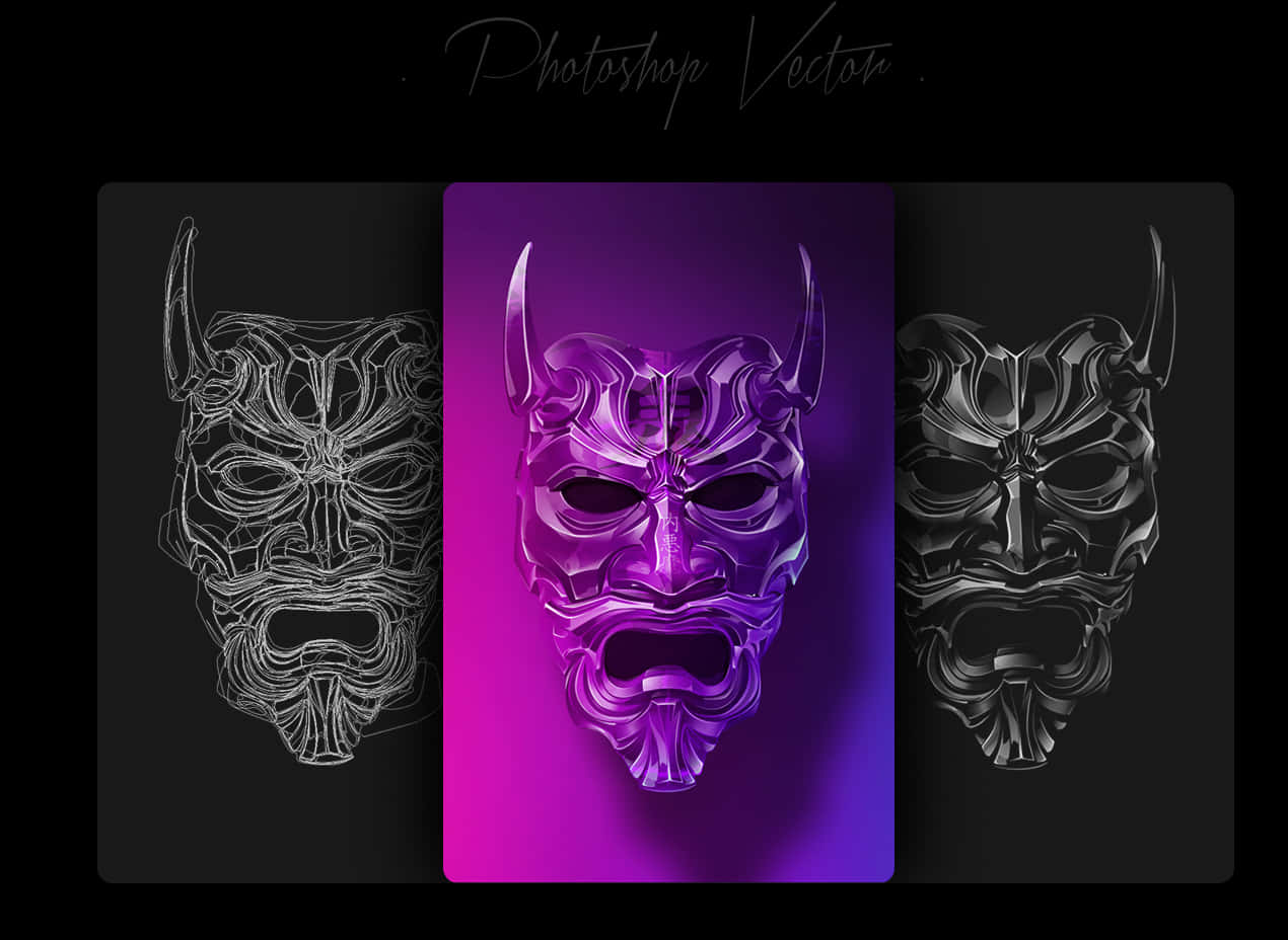 Tribal Mask Vector Designs PNG