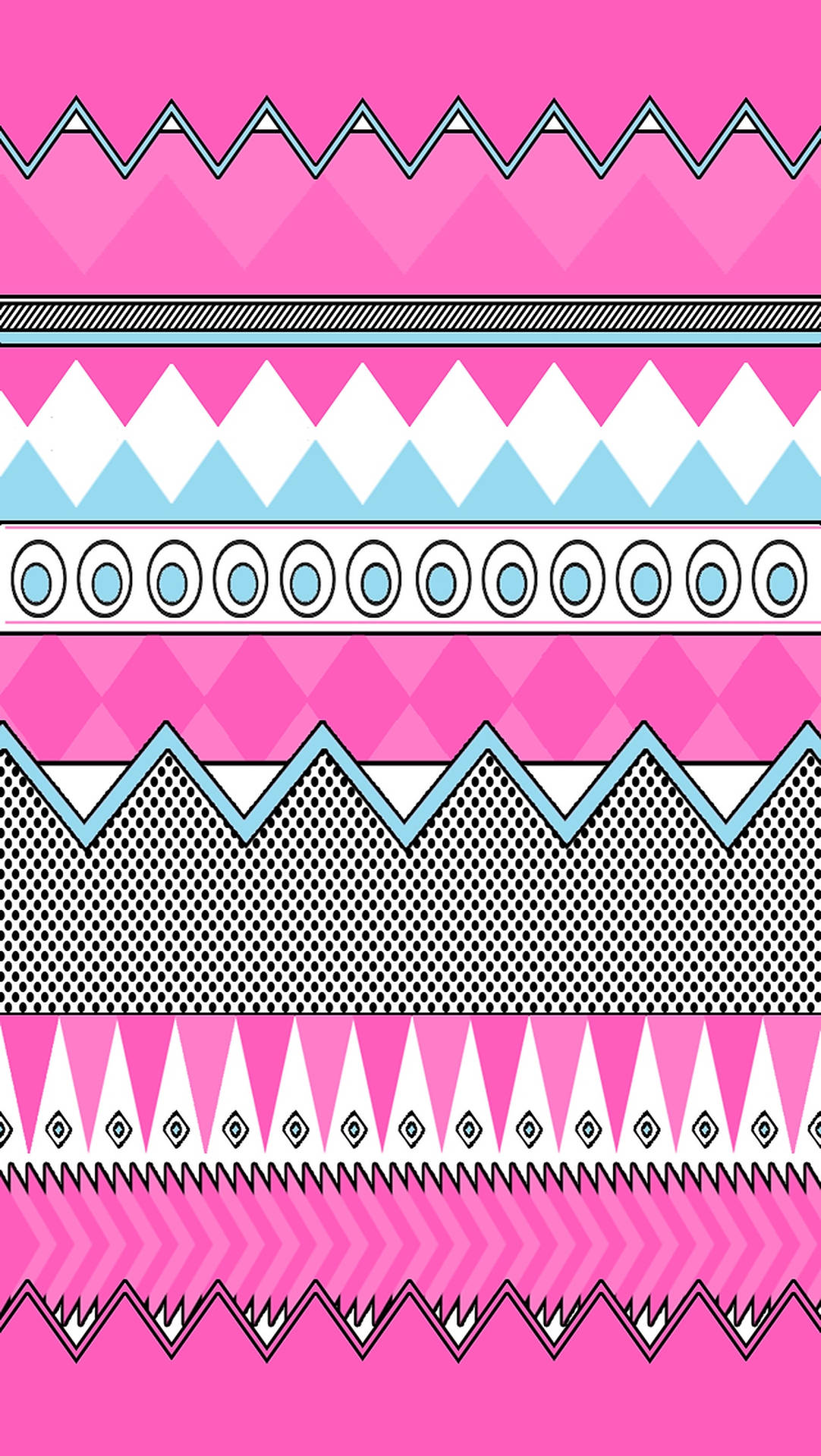 pink tribal print pattern