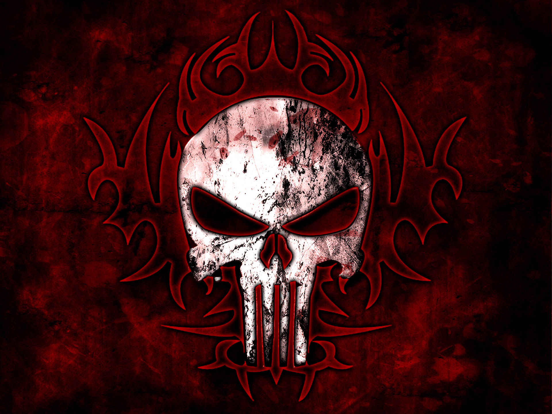 Tribal Punisher Logo Wallpaper
