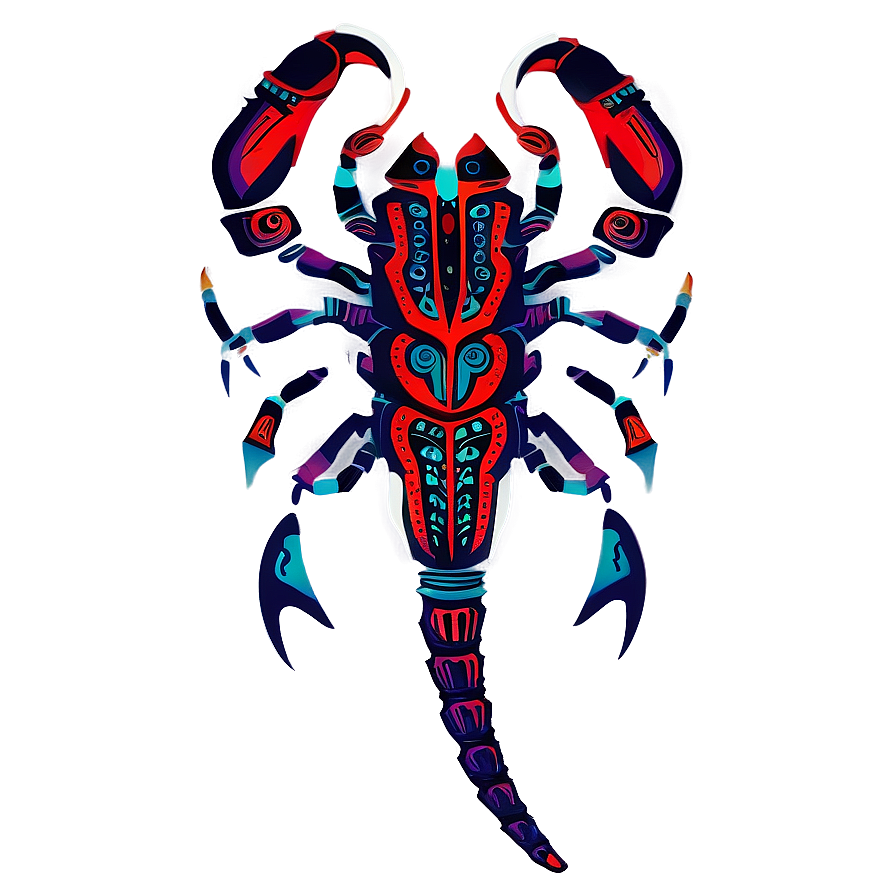 Tribal Scorpion Tattoo Design Png Kqg PNG