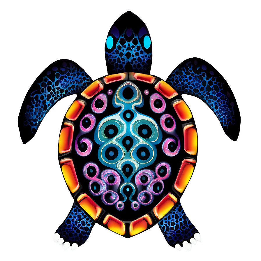 Tribal Sea Turtle Tattoo Png 5 PNG