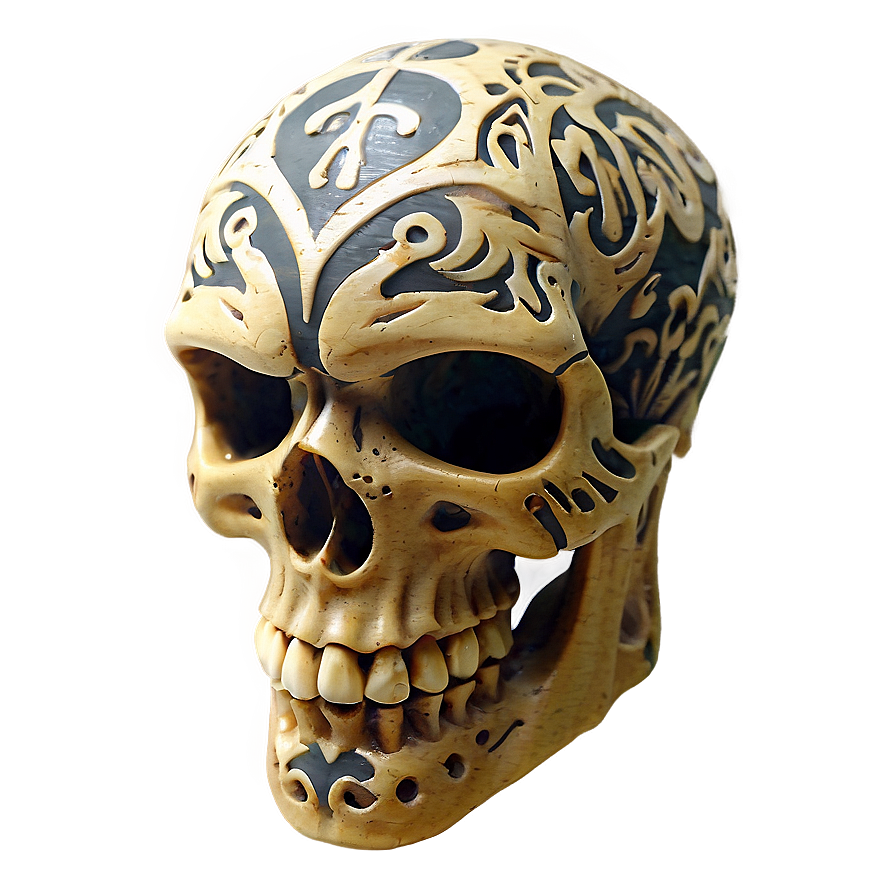 Tribal Skull Tattoo Png A PNG