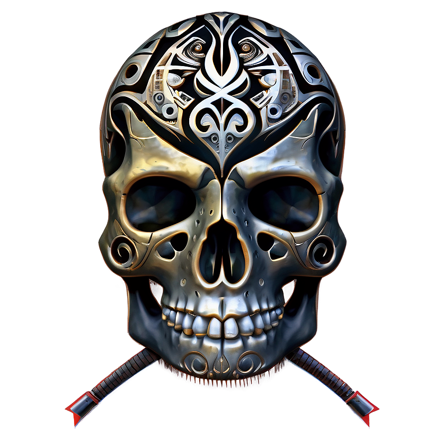 Tribal Skull Tattoo Png B PNG