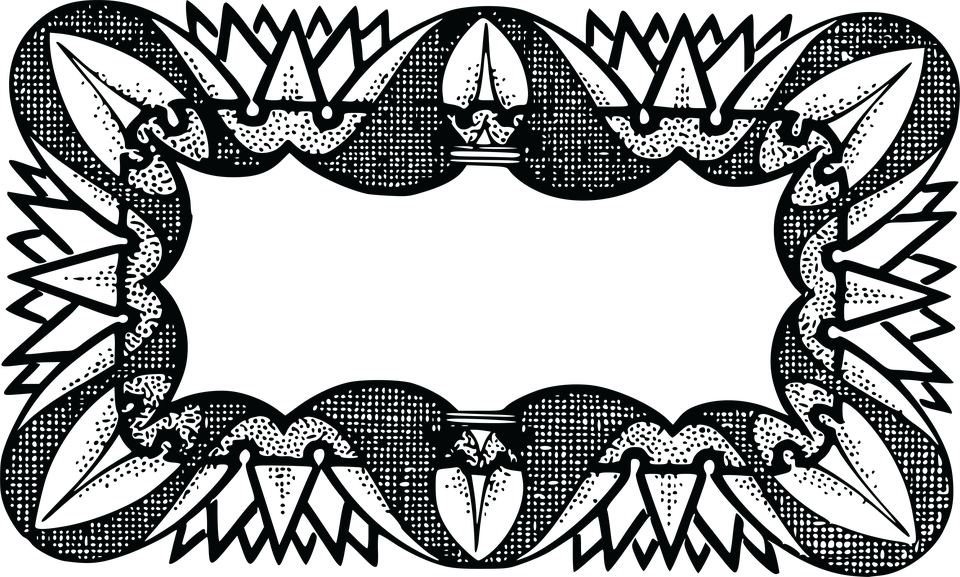 Tribal Style Frame Design PNG