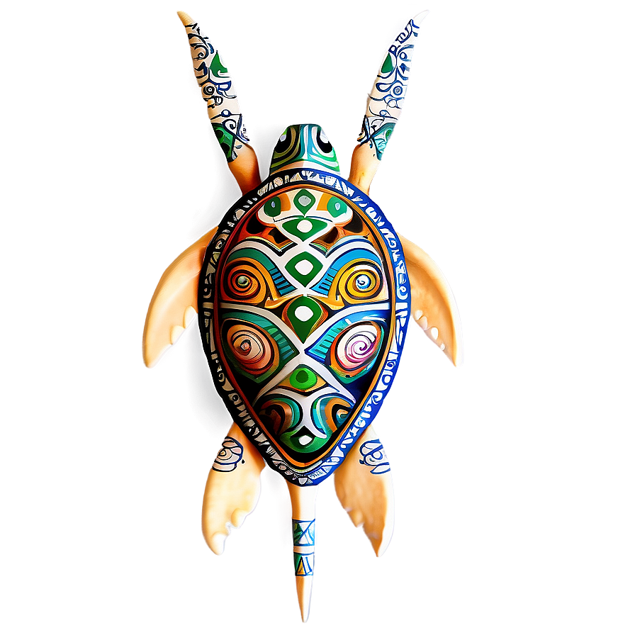 Tribal Turtle Tattoo Design Png 06242024 PNG