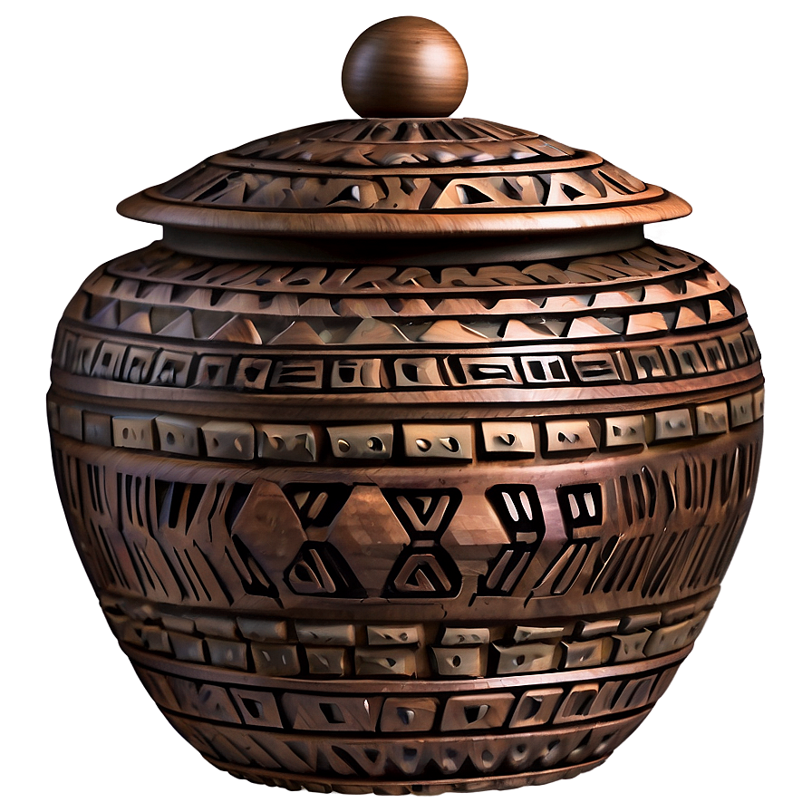 Tribal Urn Png 06132024 PNG