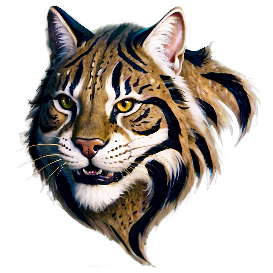 Tribal Wildcat Tattoo Design Png 06132024 PNG