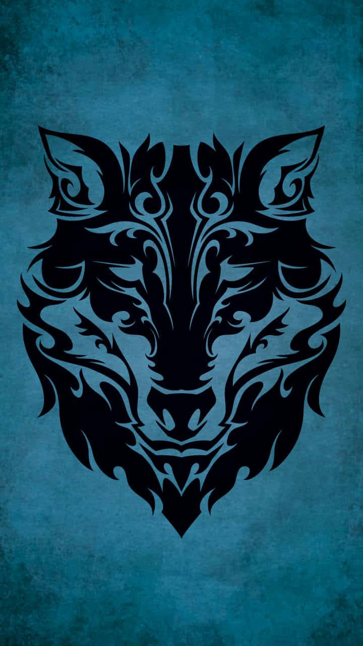 tribal wolf wallpaper