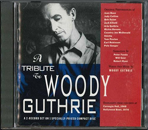 Tribute Record Album Cover depicting Music Icon Woody Guthrie Wallpaper