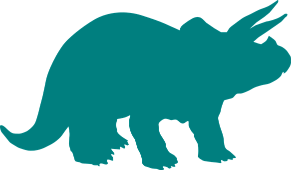 Triceratops Silhouette Graphic PNG