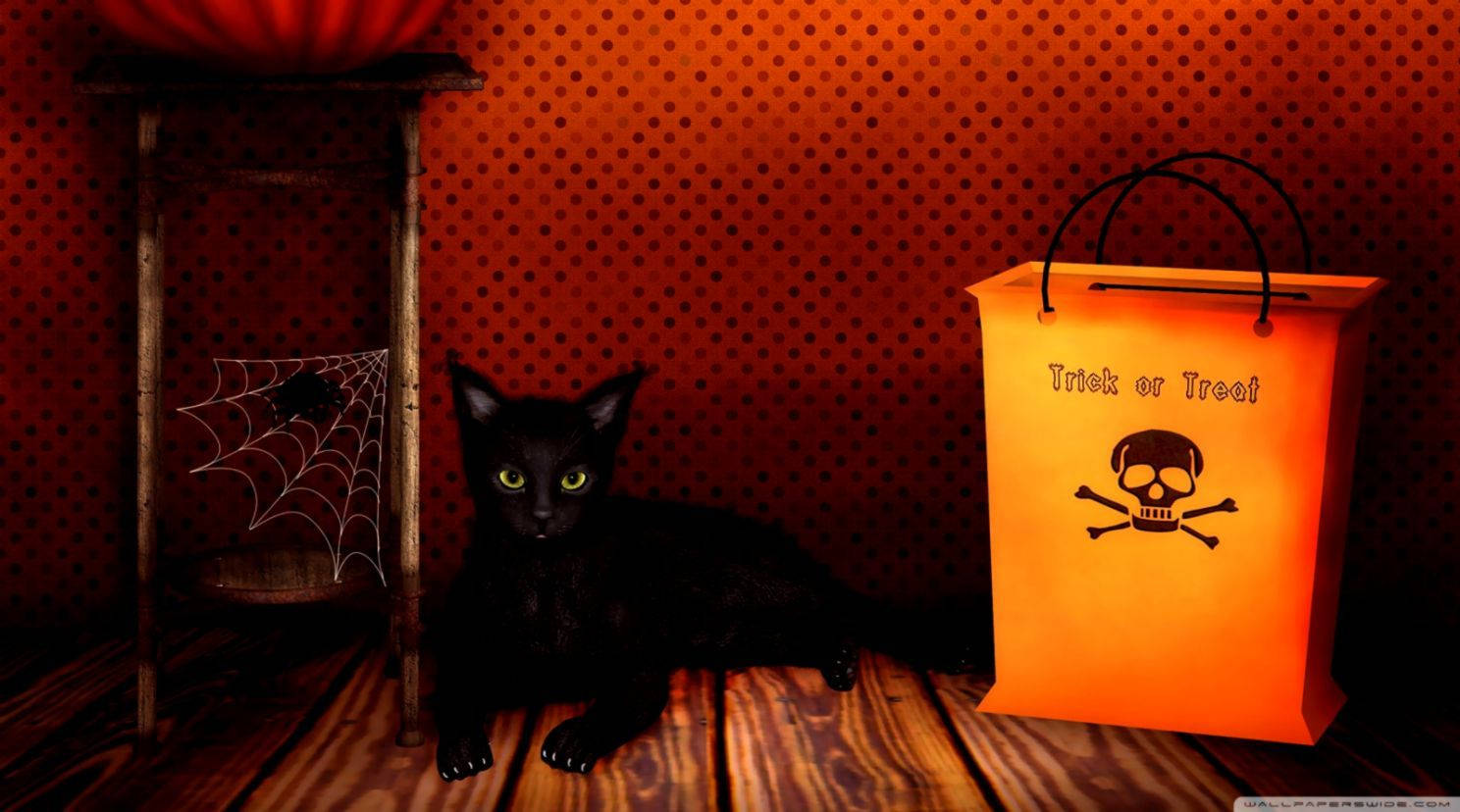 Trick Or Treat Bag Cat