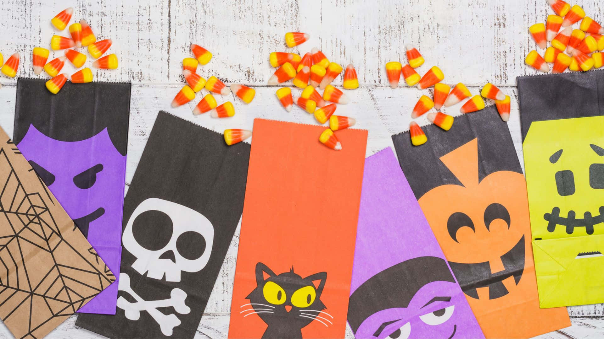 A perfect example of Trick Or Treating Bags Wallpaper