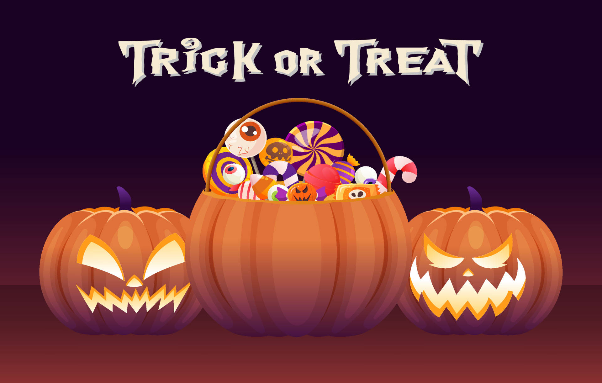 Trick Or Treat Candies Halloween Computer