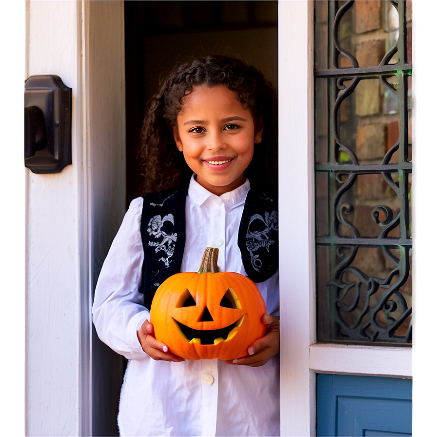 Trick Or Treat Doorstep Surprise Png Ska13 PNG