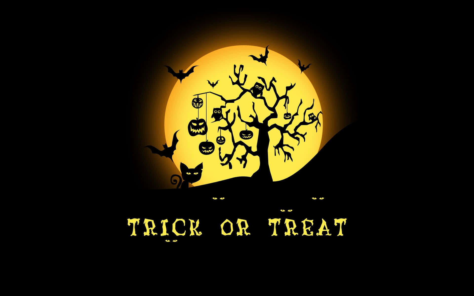 Gør klar til en spøgelsesnats 'trick r treat'! Wallpaper