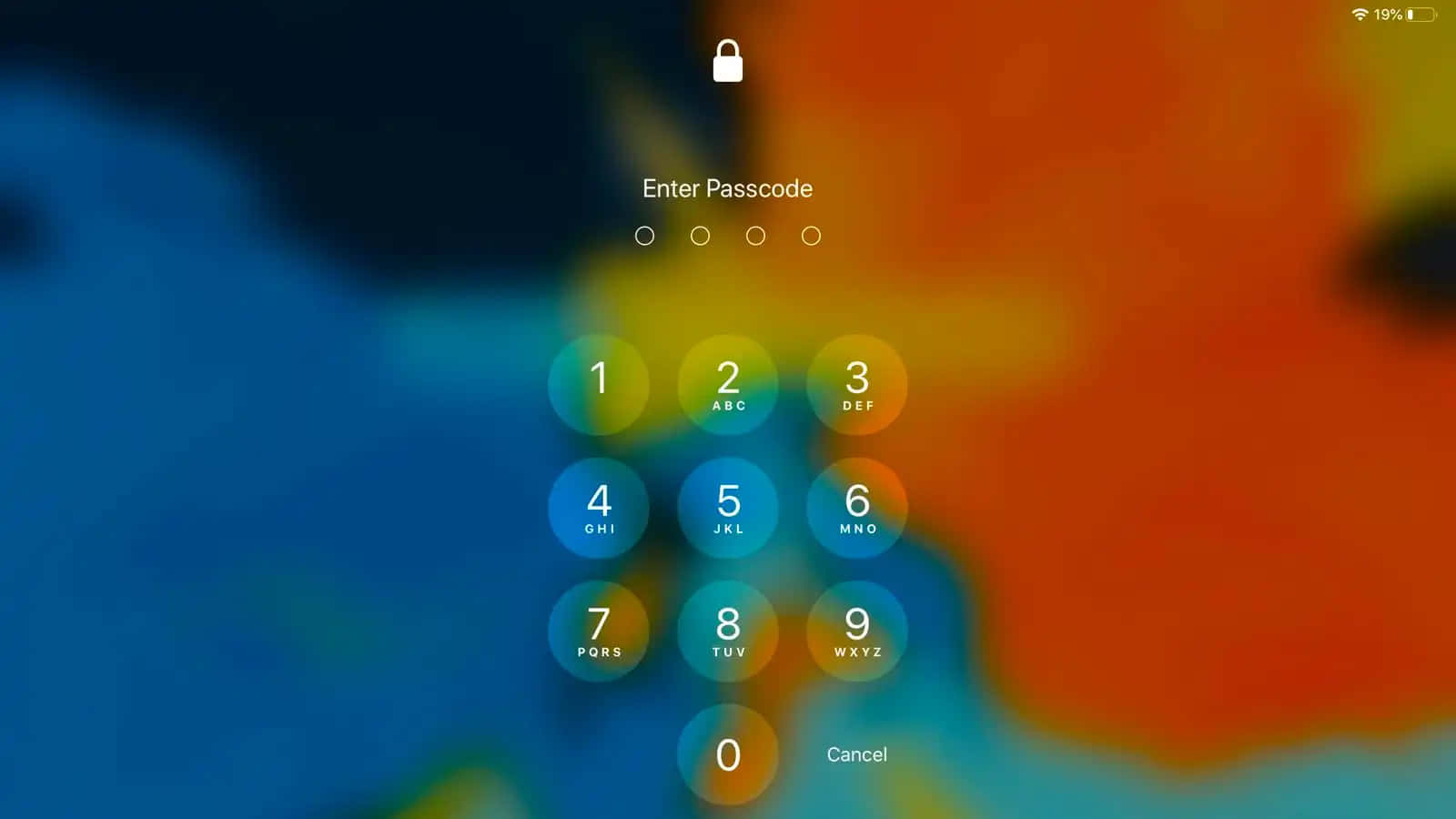 Tricky Lock Screen With Number Panel Wallpaper