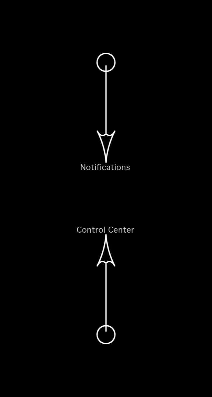 Tricky Lock Screen Showing Phone Diagrams Wallpaper