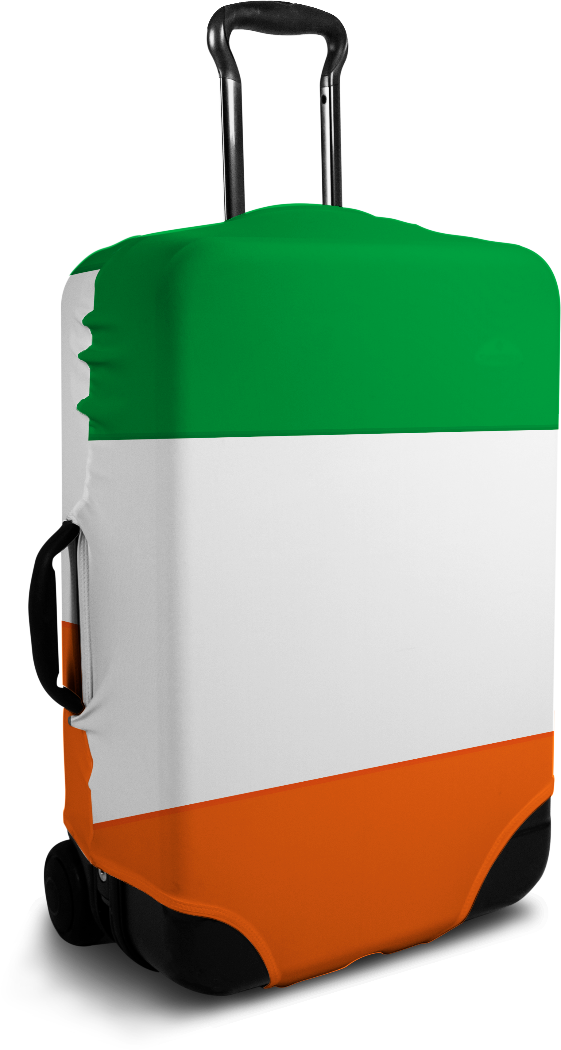 Tricolor Luggage Bag Standing PNG