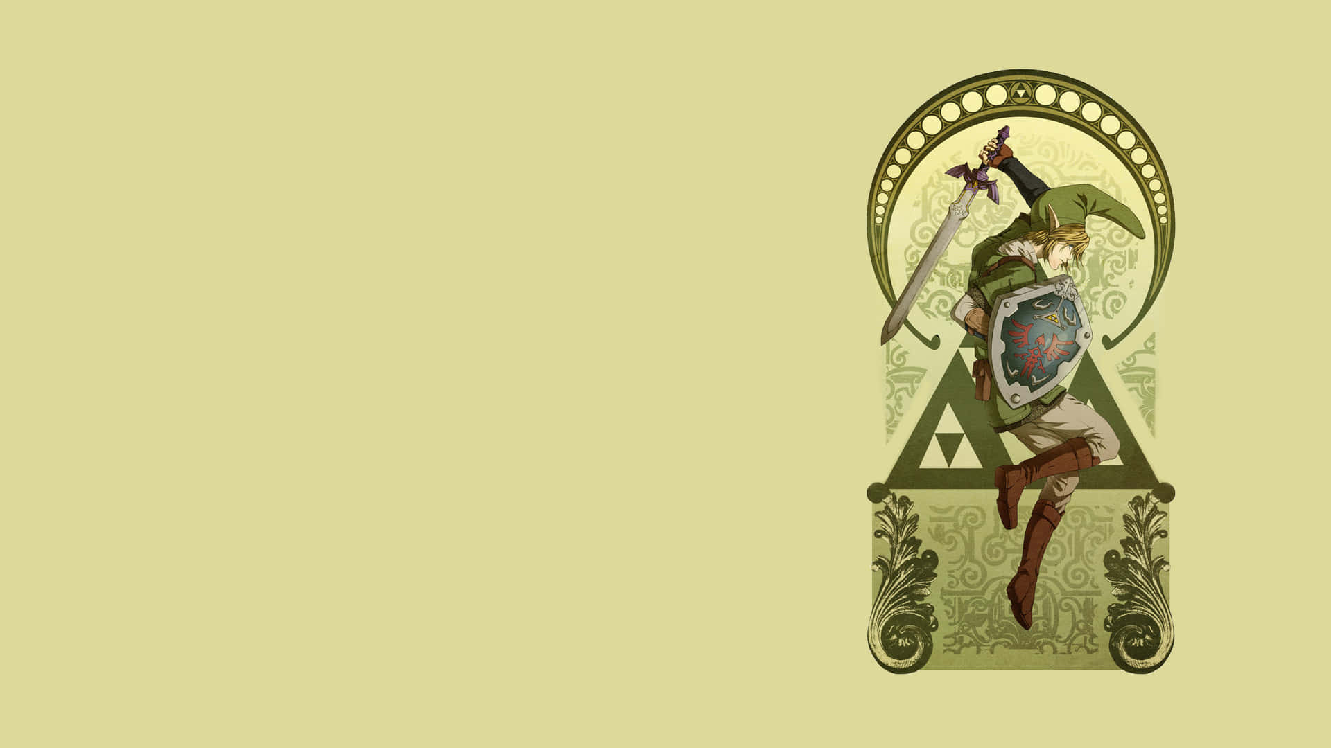 “The iconic Triforce symbol representing Power, Wisdom and Courage.” Wallpaper