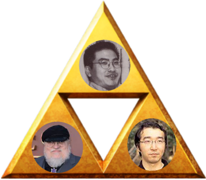 Triforce Collageof Three Individuals PNG
