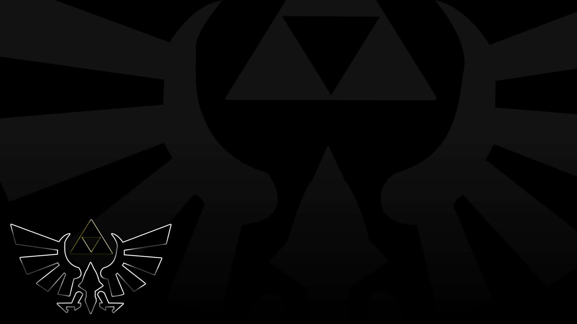 Imagenuna Hermosa Representación Del Triforce De La Leyenda De Zelda. Fondo de pantalla