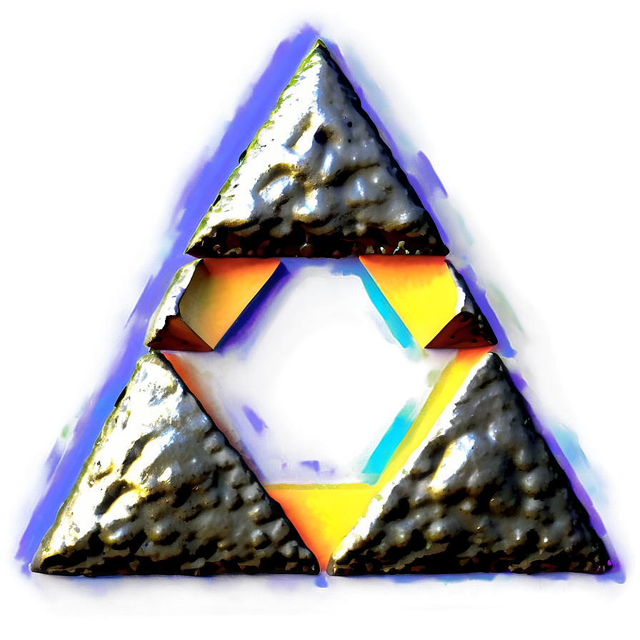 Triforce Glitch Art Png Ttv PNG