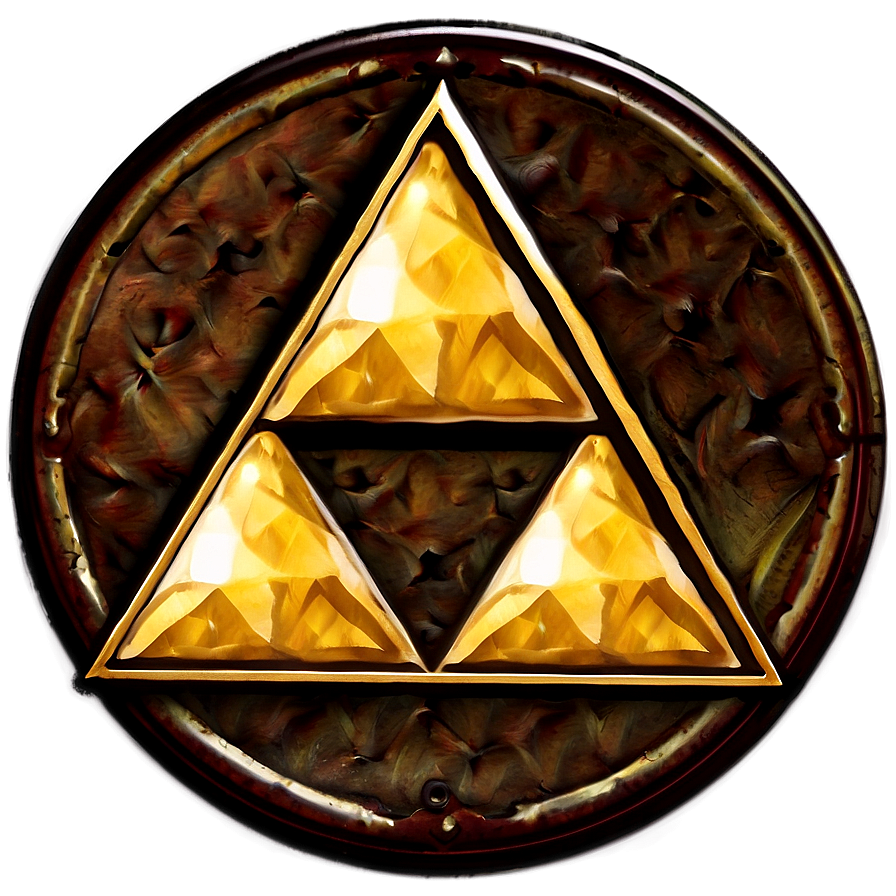 Download Triforce In Circle Png Bpn | Wallpapers.com