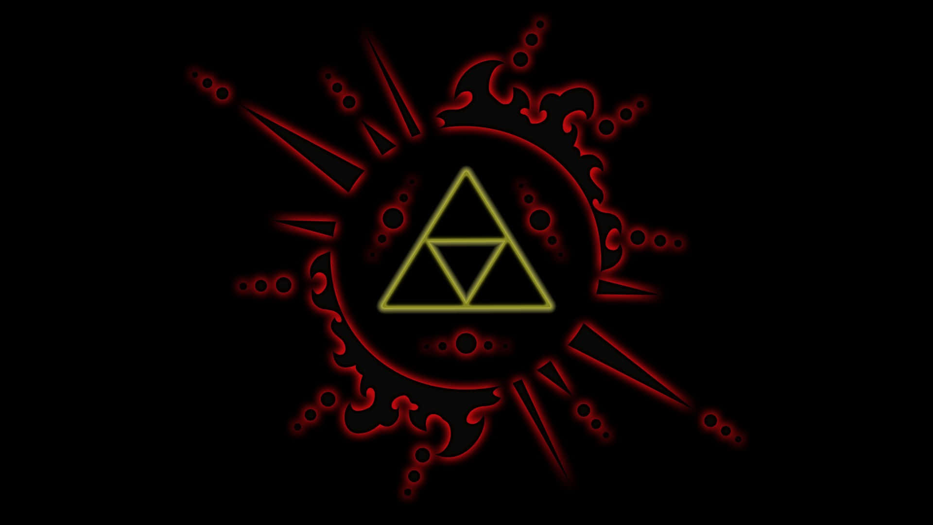 Triforceett Symbol Av Makt, Visdom Och Mod. Wallpaper