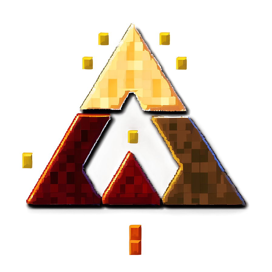 Triforce Pixel Art Png 05242024 PNG