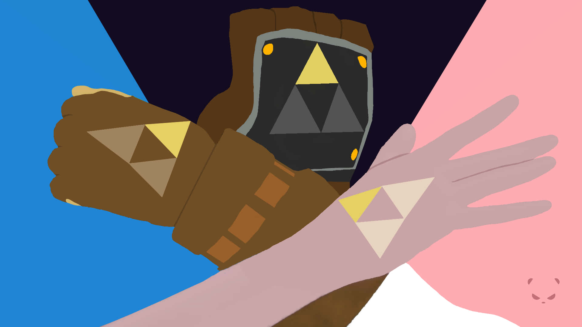 "Legend of the Triforce - Harness the Power of Courage, Power and Wisdom." Wallpaper