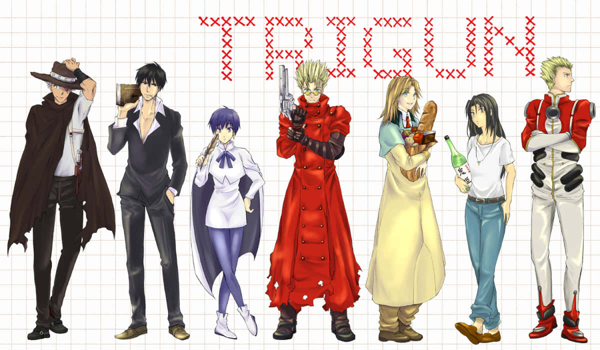 Trigun Anime Personage Line-up Achtergrond