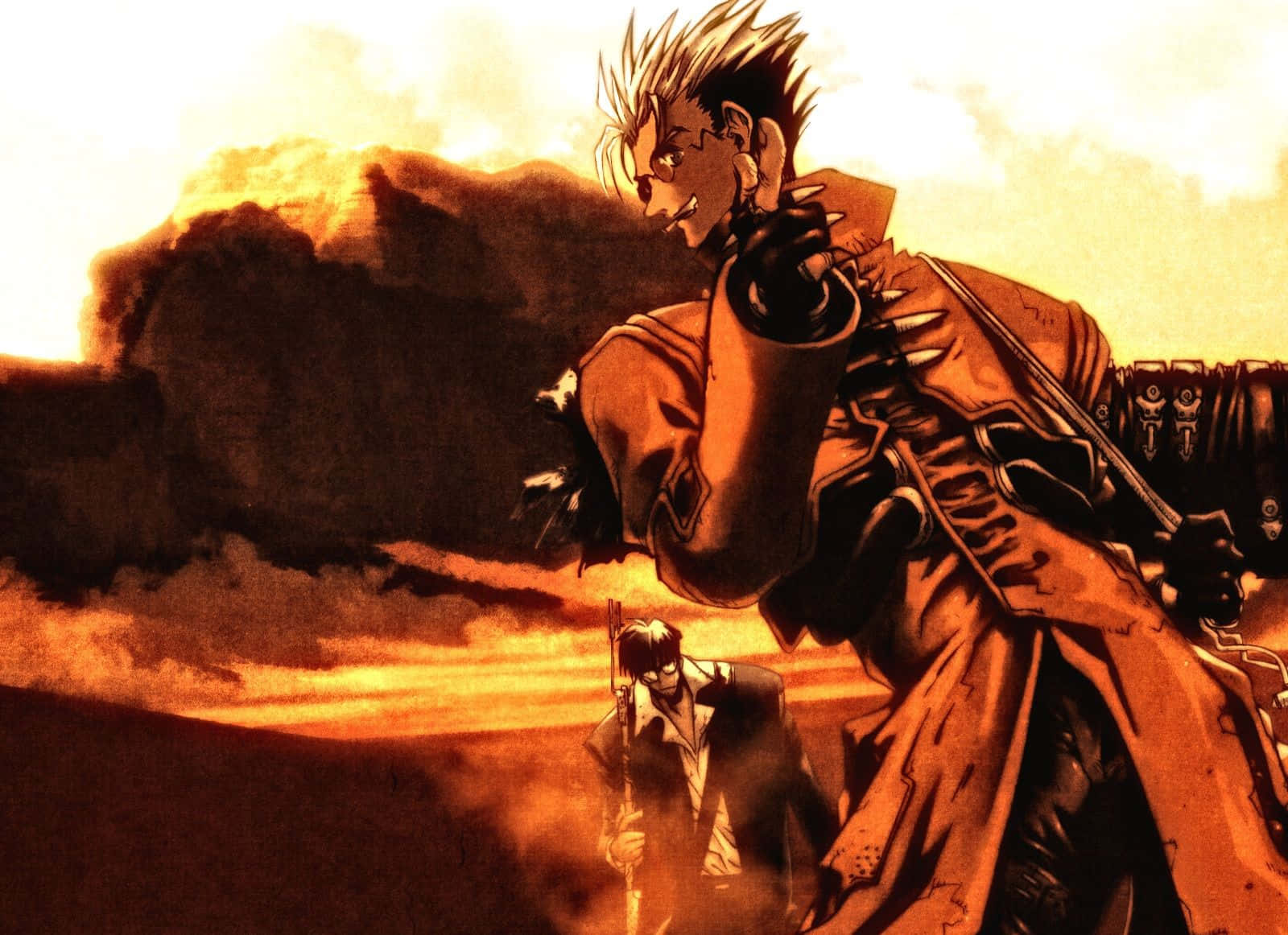 Vash The Stampede Sets Out on His Adventure