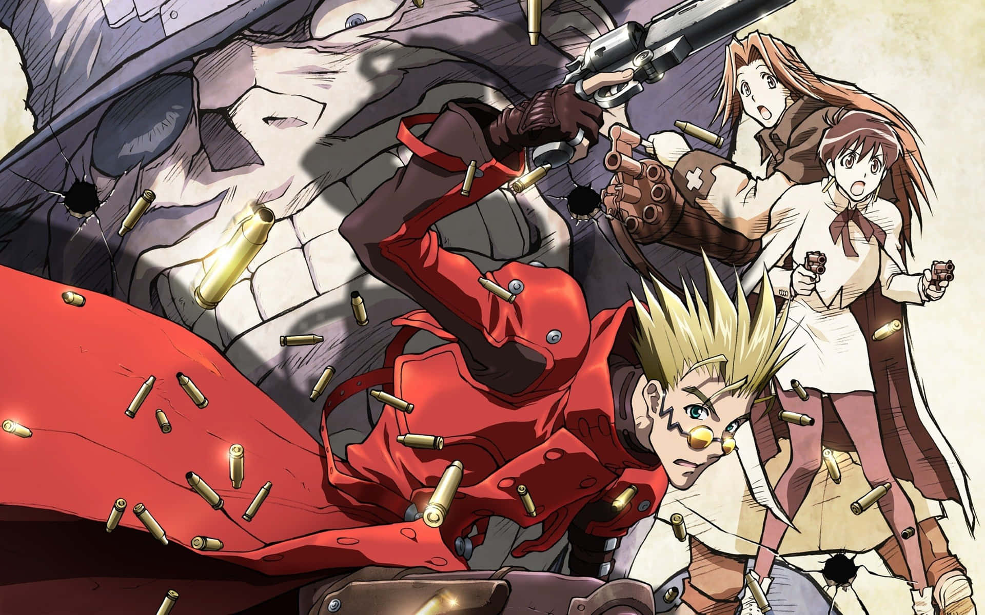 Vash the Stampede from the anime series Trigun