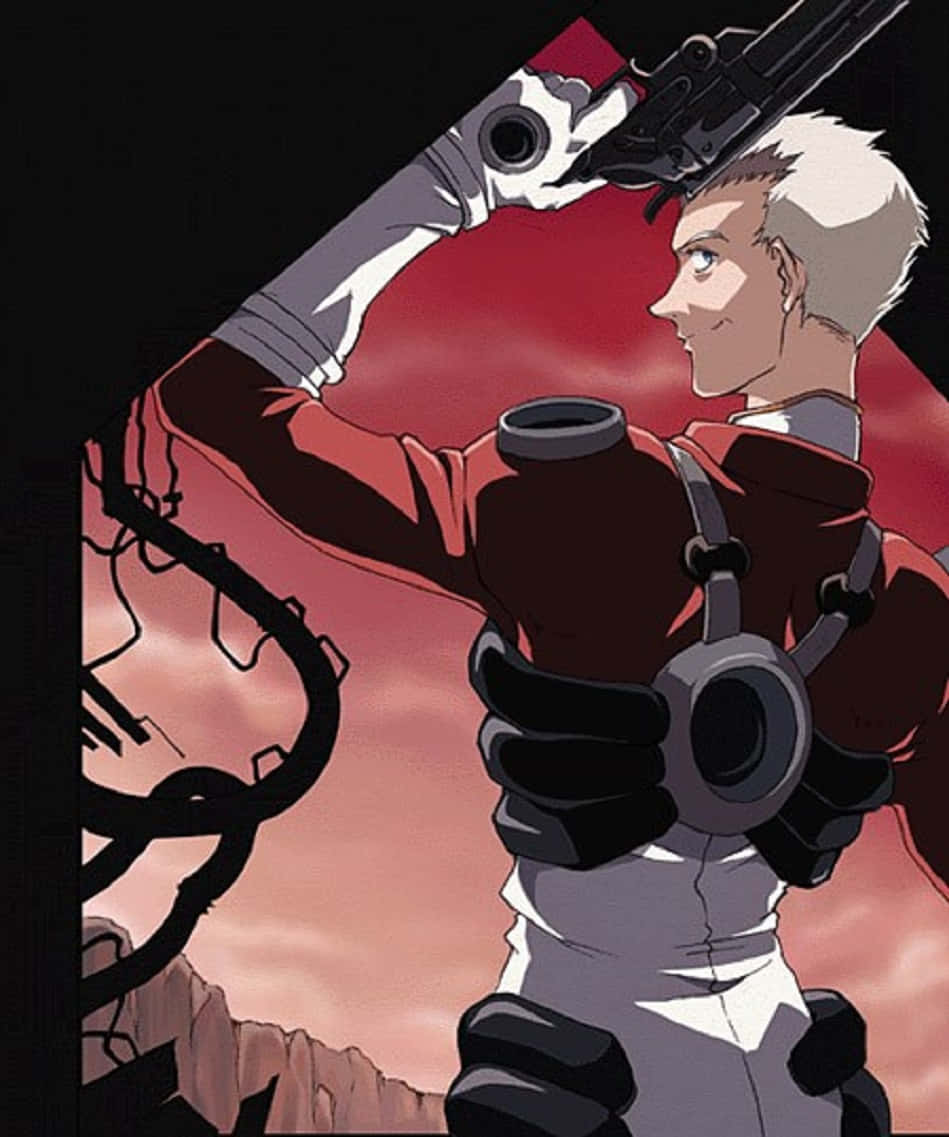 Dynamic Face-off: Vash and Knives Wallpaper