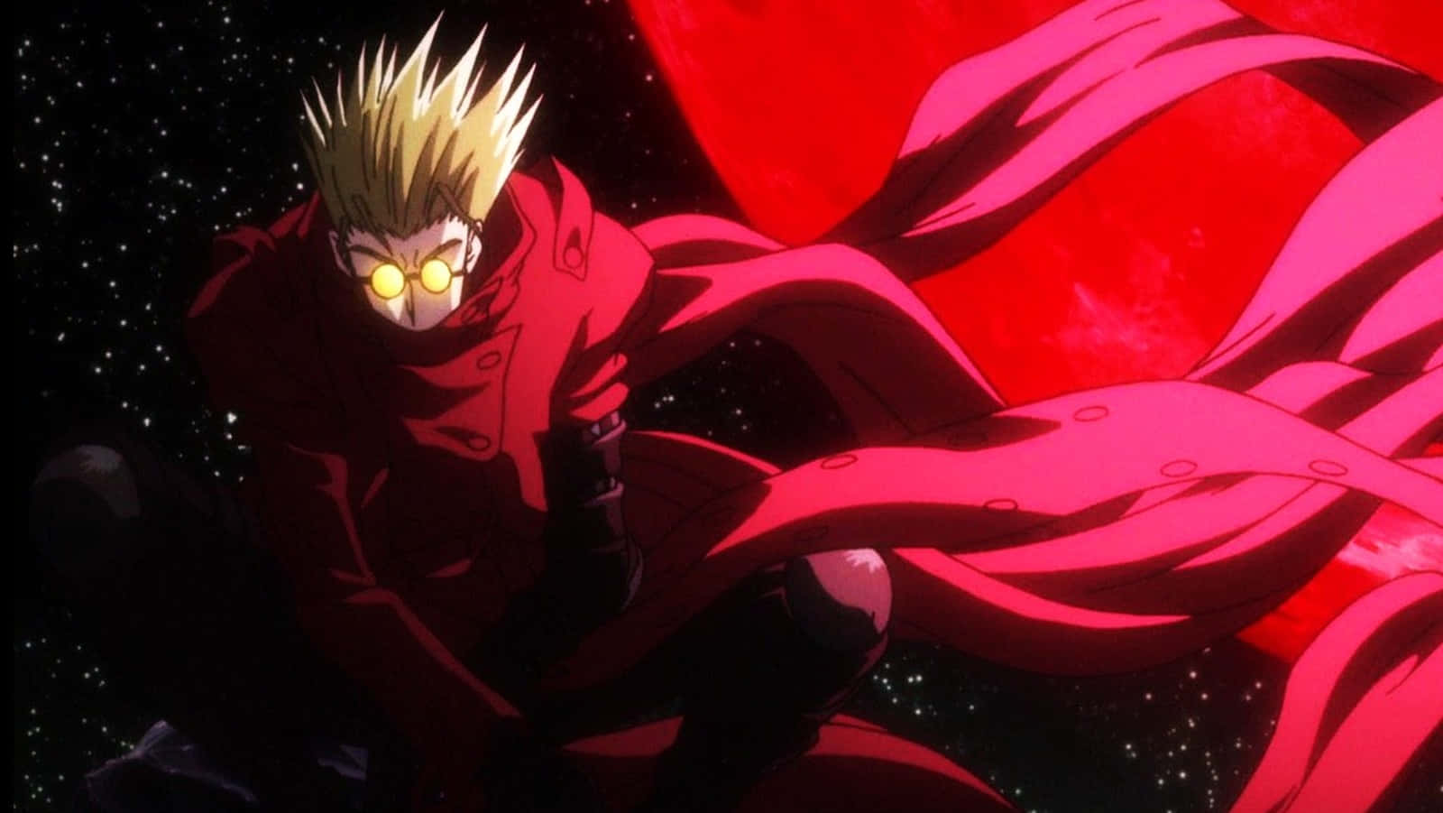 Vash the Stampede, the gun-slinging outlaw from Trigun